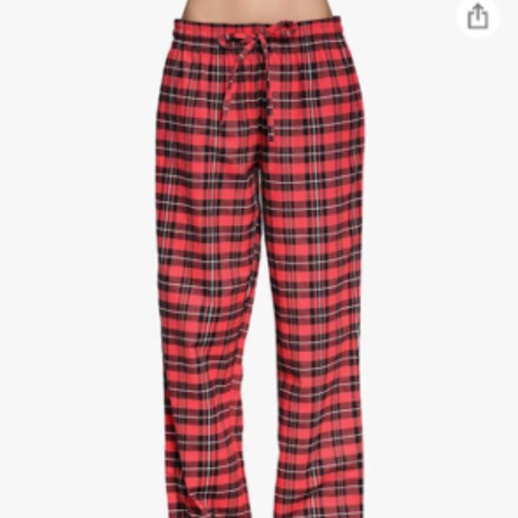 CYZ Women's 100% Cotton Soft Flannel Plaid Pajama/Lounge Pants M - Picture 1 of 6